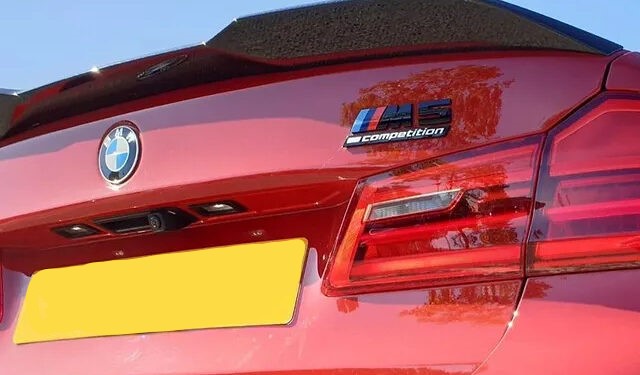 BMW M4 F82 with personalized license plates