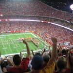 Enjoying a Football Game with Friends