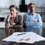 Couple awaiting the process of divorce case
