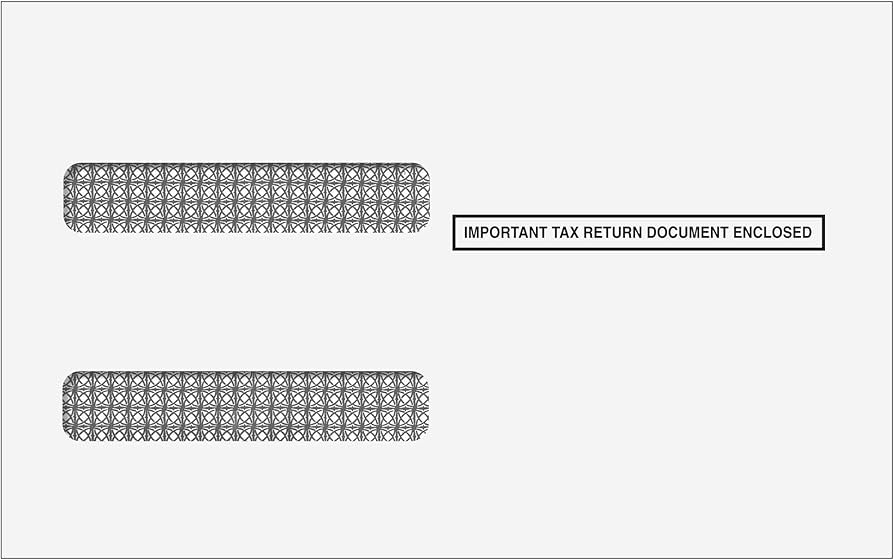 Super Forms 4UPDWENV05 - 4UP W-2 Double Window Envelope
