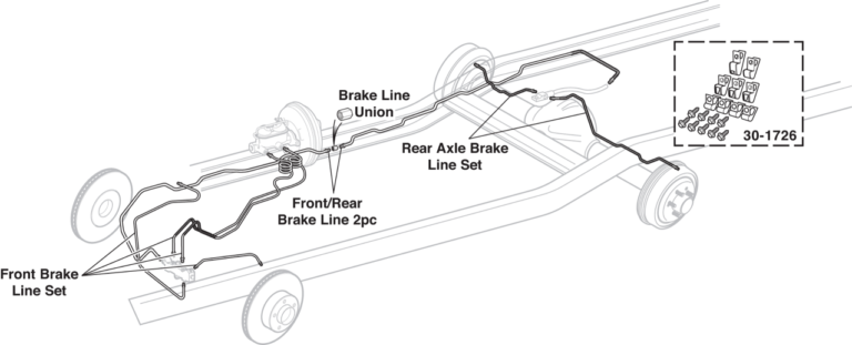 73 Nissan 620 Pickup Pre Bent Brake Lines