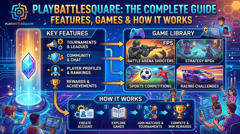 Playing Game Site PlayBattleSquare