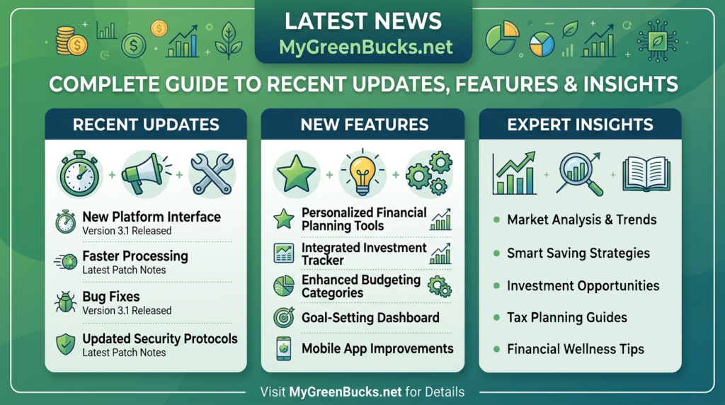 Latest News MyGreenBucks.net